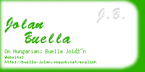 jolan buella business card